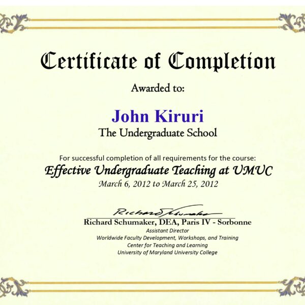John Kiruri UMGC Teaching Cert_page-0001